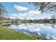 Backyard with views of the lake at 7157 Strand Cir # 24-102, Bradenton, FL 34203