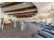 Spacious gym with modern equipment, fans, and multiple windows at 12151 Amica Loop, Venice, FL 34293