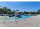 This community splash pad has a mushroom waterfall and small slide for a fun and safe water experience at 12263 Lavender Loop, Bradenton, FL 34212