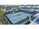 A birds-eye view of the community tennis and pickleball courts, perfect for active recreation at 16816 Seraphic Trl, Lakewood Ranch, FL 34211