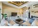 Spacious living room featuring an open floor plan, stylish decor, and a comfortable seating area at 4386 Library St, Port Charlotte, FL 33948