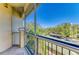 Enclosed patio with views of the surrounding community and parking at 5160 Northridge Rd # 302, Sarasota, FL 34238
