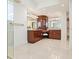 This primary bathroom features dual vanities with a makeup area and a separate shower at 534 Beach Rd, Sarasota, FL 34242