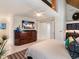 Main bedroom with modern furnishings and a view of the balcony at 534 Beach Rd, Sarasota, FL 34242