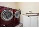 Efficient laundry room with a modern washer and dryer set and sink at 6902 8Th W Ave, Bradenton, FL 34209