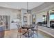 Cozy breakfast nook features stainless appliances, white cabinetry, and outdoor view at 110 167Th E Blvd, Bradenton, FL 34212