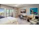 Serene bedroom with balcony access and city views at 1111 Ritz Carlton Dr # 1704, Sarasota, FL 34236