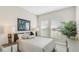 Cozy bedroom with a plush bed, two windows with white blinds, and stylish lamps on the nightstands at 3639 Santa Caterina Blvd, Lakewood Ranch, FL 34211