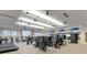 Bright and airy gym with modern exercise equipment, ample space, and ceiling fans at 3639 Santa Caterina Blvd, Lakewood Ranch, FL 34211