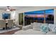 Balcony view from the living room showcases scenic twilight views at 412 S Casey Key Rd, Nokomis, FL 34275