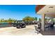 Convenient golf cart parking area near the clubhouse and course at 4909 Clubview E Ct, Bradenton, FL 34203