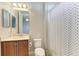 Bathroom with a vanity and a shower with curtain at 5602 Tidewater Preserve Blvd, Bradenton, FL 34208
