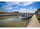 Deep-water canal access is easily accessible from the private dock and boat lift at 5715 Sea Trout Pl, Apollo Beach, FL 33572