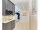Stylish hallway with built-in wine storage and modern design at 5822 Title Row Dr, Bradenton, FL 34210