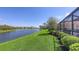 Home's backyard view of pond at 6621 The Masters Ave, Lakewood Ranch, FL 34202