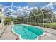 A refreshing enclosed pool with beautiful landscaping creating a private backyard oasis at 7108 229Th E St, Bradenton, FL 34211