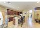 Kitchen featuring an island with seating and stainless steel appliances at 8124 115Th E Ave, Parrish, FL 34219