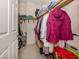 Walk-in closet with built-in shelving and plenty of storage space at 100 Central Ave # C521, Sarasota, FL 34236
