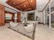 Inviting lobby with modern seating, a waterfall feature, and stylish decor at 100 Central Ave # C521, Sarasota, FL 34236