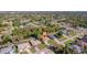 Aerial view of the neighborhood with mature trees and waterway access for the homes at 1224 Inverness St, Port Charlotte, FL 33952