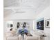 Inviting living room featuring vaulted ceilings, modern artwork, and ample natural light at 1354 Westway Dr, Sarasota, FL 34236