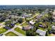 Overhead view of house with screened in pool and many mature trees at 2640 Geneva Rd, Venice, FL 34293