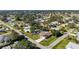Aerial view of a well-placed property in a friendly residential neighborhood at 2640 Geneva Rd, Venice, FL 34293