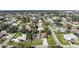 Aerial view of a cozy property nestled in a well-developed neighborhood at 2640 Geneva Rd, Venice, FL 34293