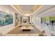 Lobby featuring a modern design with contemporary furniture, and recessed lighting at 3040 Grand Bay Blvd # 234, Longboat Key, FL 34228