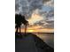 Picturesque view of sunset at the ocean with people and palm trees in silhouette at 322 Capulet Dr, Venice, FL 34292