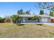 Charming one-story home with a well-maintained lawn and mature palm trees, showcasing curb appeal at 3600 68Th N St, St Petersburg, FL 33710