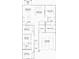 Detailed floor plan showcasing the layout of the home, including the kitchen, bedrooms, and garage at 3707 Ambersweet Crossing, Parrish, FL 34219