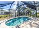 Sparkling in-ground pool in screened lanai, offering a refreshing retreat with serene surroundings at 4461 Maceachen Blvd, Sarasota, FL 34233