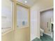 Bright bathroom features a tiled walk-in shower with glass, and a separate toilet room at 5308 88Th E St, Bradenton, FL 34211