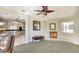 Open-concept design showing living area connecting to the kitchen at 6512 Moorings Point Cir # 201, Lakewood Ranch, FL 34202