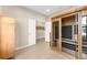 Interior view of sauna room with tile flooring and featuring a luxurious wooden sauna at 6912 Gosport Cv, Bradenton, FL 34202