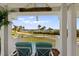 Relaxing balcony with comfortable seating and serene views at 766 Bayshore Dr, Terra Ceia, FL 34250
