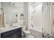 Clean bathroom featuring a sink with vanity, toilet, and shower with tub combo at 10179 Milky Way Cir, Sarasota, FL 34241