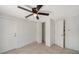 Bedroom with tiled flooring and ceiling fan at 108 Peckham Sw St, Port Charlotte, FL 33952