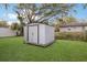 Exterior shot of backyard storage shed at 11936 82Nd E St, Parrish, FL 34219