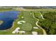 Scenic aerial view of the golf course at 12180 Wellen Golf St # 302, Venice, FL 34293
