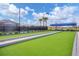 Enjoy a friendly game of bocce ball on this well-maintained court, surrounded by lush landscaping at 17842 Cherished Loop, Bradenton, FL 34211