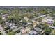Expansive aerial view of a residential neighborhood with tree-lined streets and charming homes at 2412 Grove St, Sarasota, FL 34239