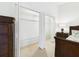Bedroom closet with white doors and shelving for ample storage space at 4534 La Jolla Dr, Bradenton, FL 34210