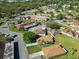 Aerial view of neighborhood featuring well-maintained lawns and mature landscaping at 5020 Live Oak Cir, Bradenton, FL 34207
