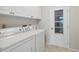 The tidy laundry room includes extra storage space at 6812 19Th W Ave, Bradenton, FL 34209