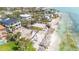Beachfront home is positioned on the coast, offering private beach access and coastal views at 7324 Point Of Rocks Rd, Sarasota, FL 34242