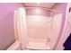 Clean bathroom with a shower and tub combination at 105 47Th Avenue W Dr # 377, Bradenton, FL 34207