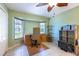 Bright office space with a bay window, desk, and neutral décor at 108 Mccabe St, Port Charlotte, FL 33953