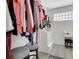 Bright walk-in closet with custom shelving and plenty of storage space at 1135 Florida Ave, Sarasota, FL 34236